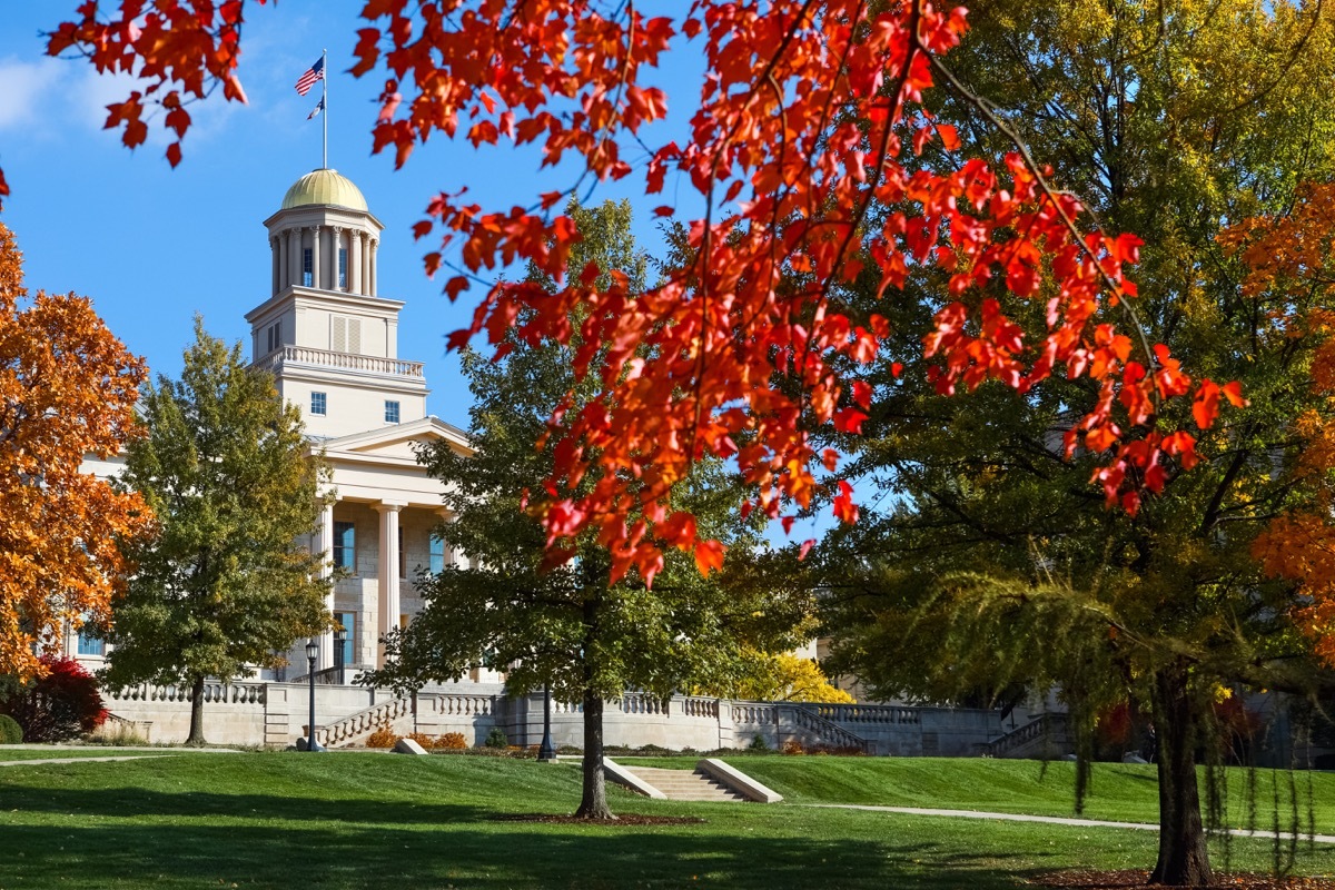 old capitol building in iowa city iowa