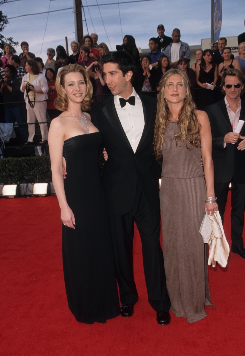 Lisa Kudrow, David Schwimmer, and Jennifer Aniston at 2000 SAG Awards