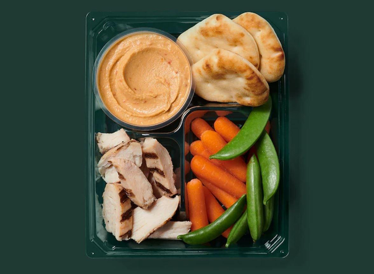 starbucks grilled chicken hummus protein box