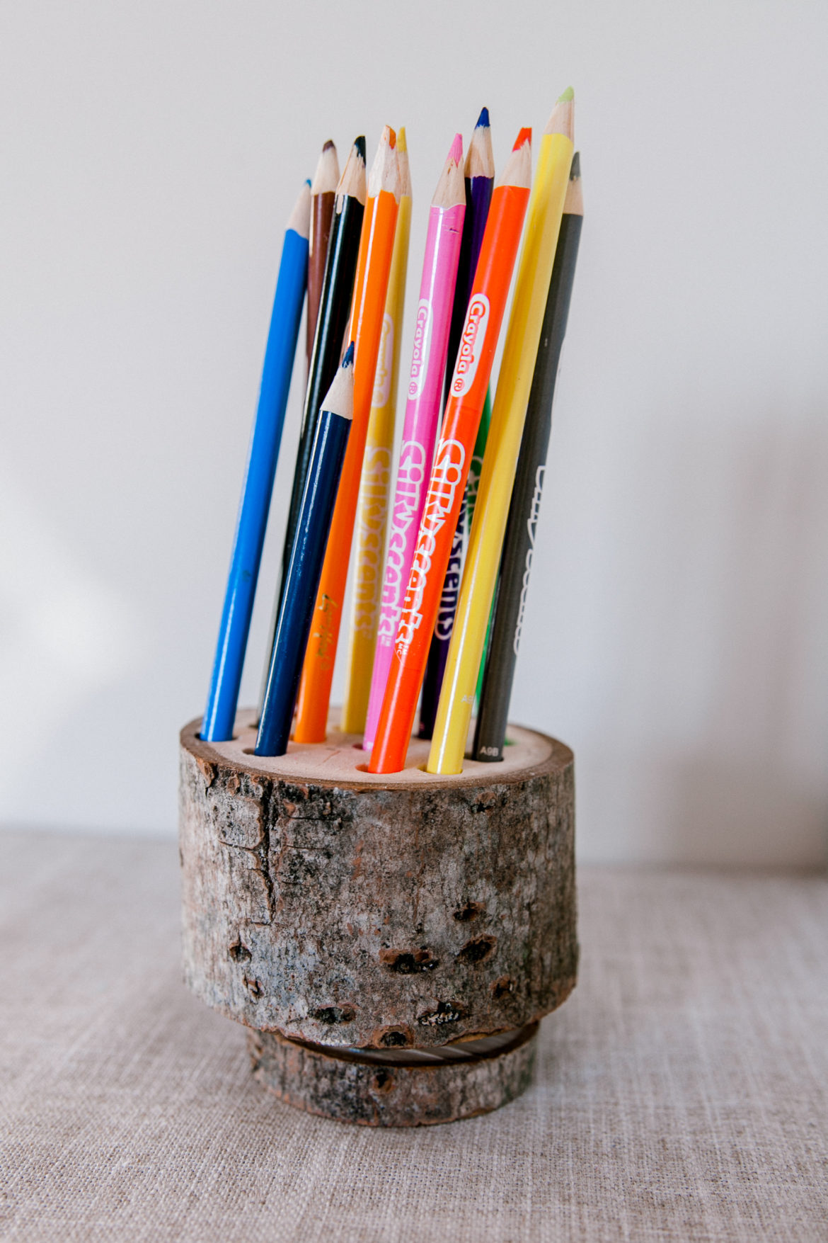 lazy susan pencil holder