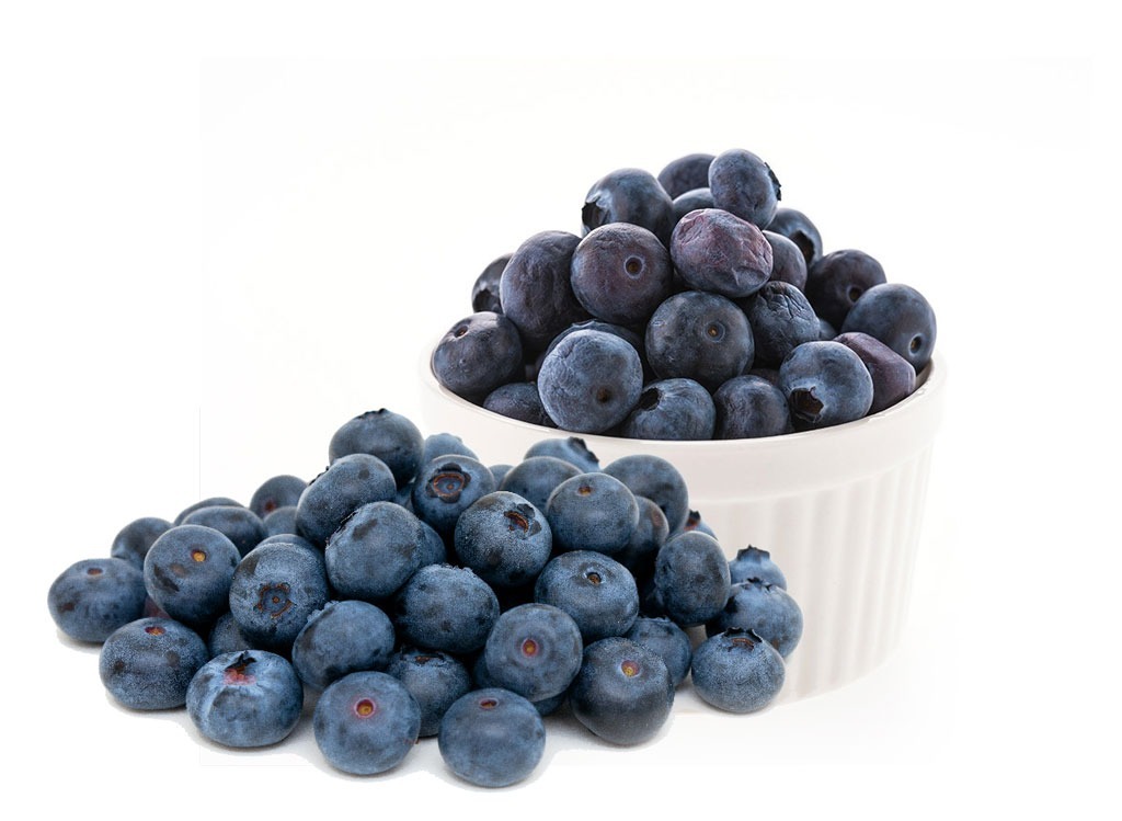 Blueberries and a cup of blueberries