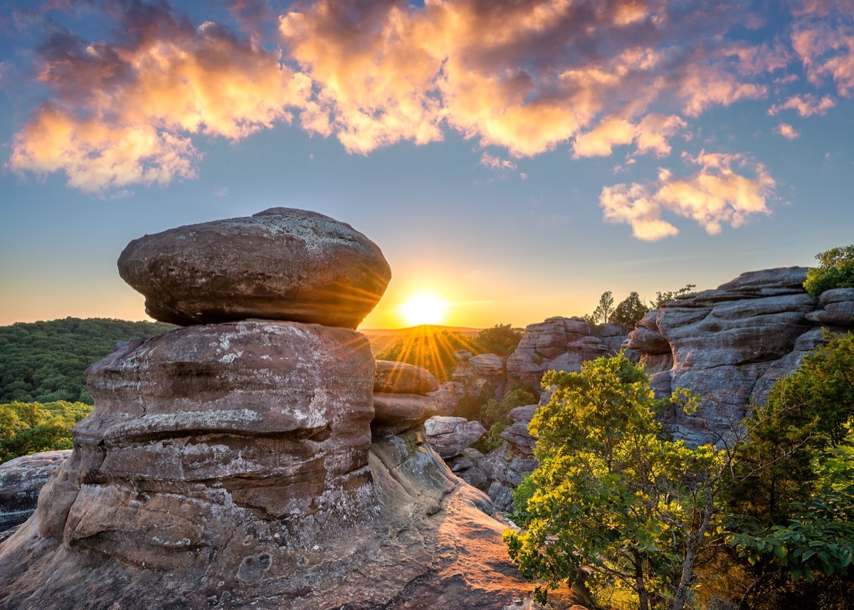 southern illinois, garden of gods, rocks