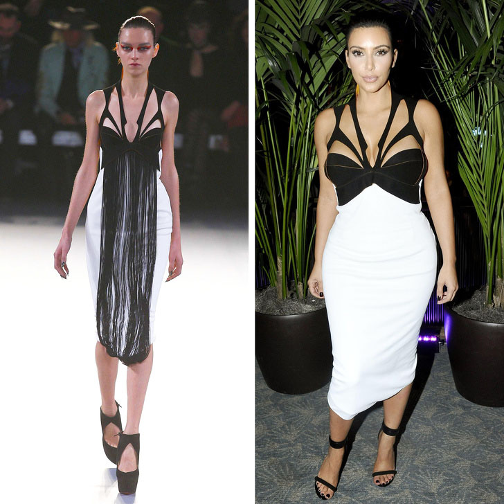 Kim Kardashian – Thierry Mugler | Who Wore It Best: 12 Dresses Celebs Took Right Off The Catwalk | Her Beauty