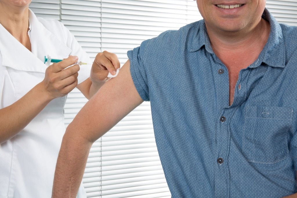 men getting vaccine How People Are Healthier