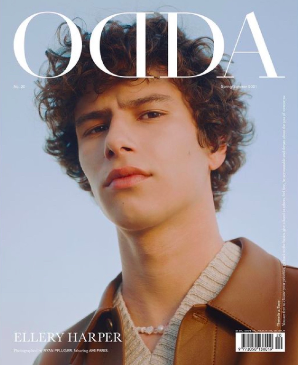 Ellery Harper on the cover of ODDA Magazine