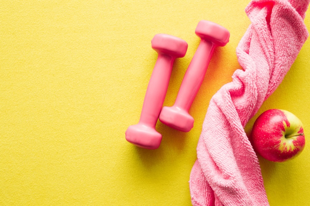 Pink Dumbbells