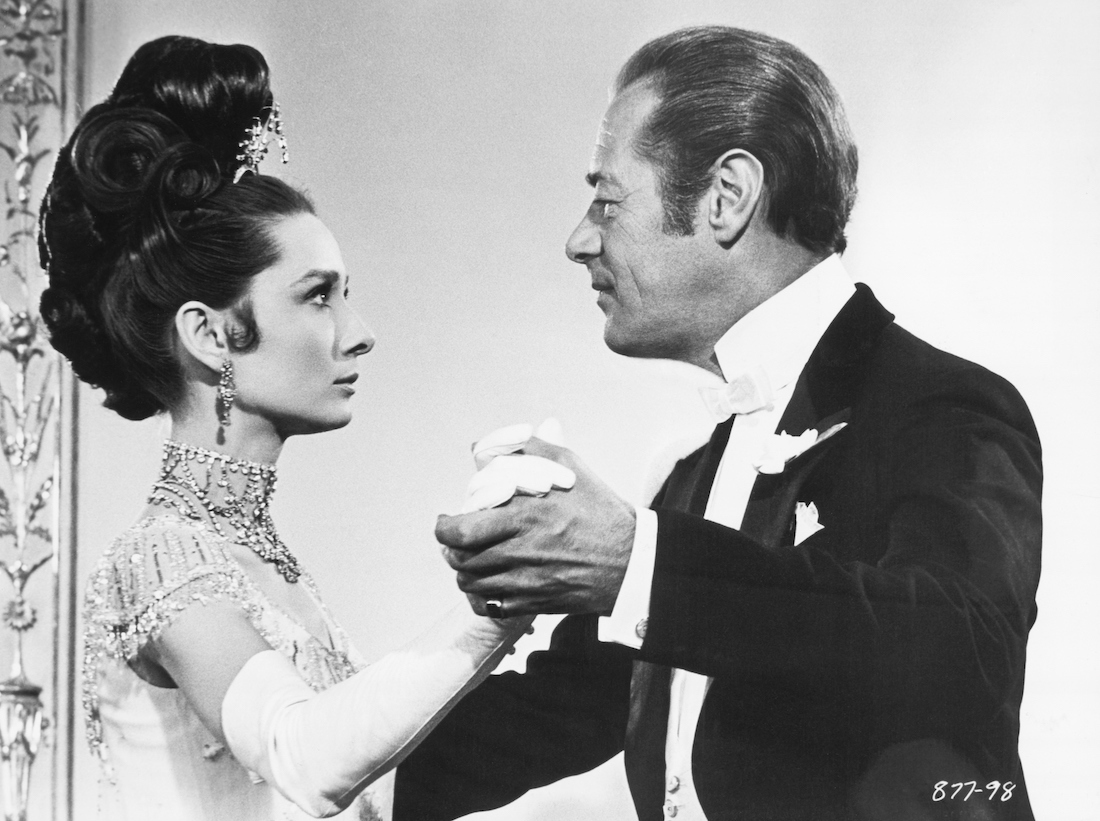 Audrey Hepburn and Rex Harrison in 