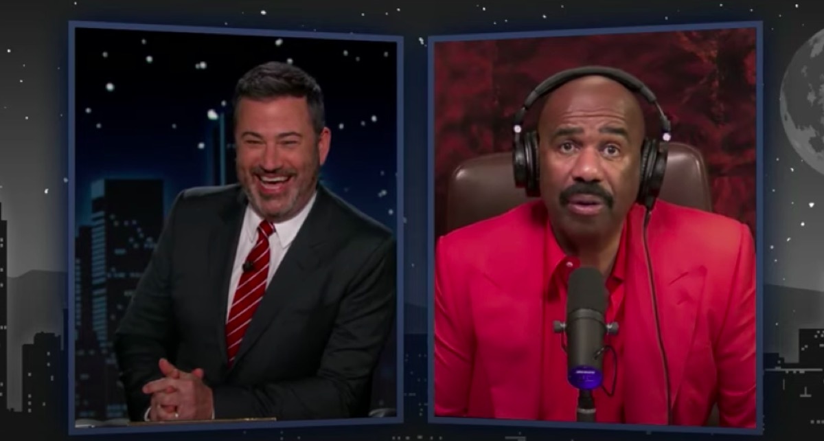 Steve Harvey and Jimmy Kimmel