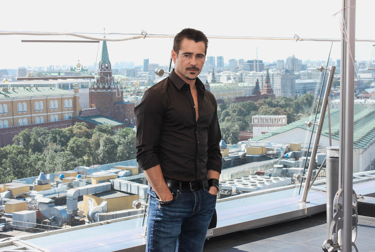 Colin Farrell in Moscow in 2012