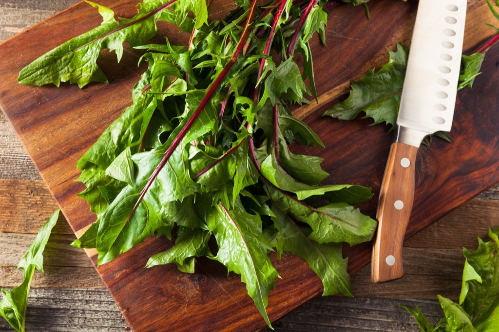 dandelion greens, best brain foods