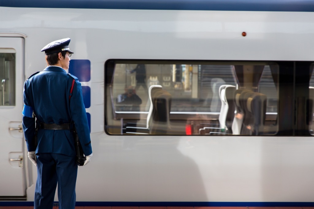 train arriving at station