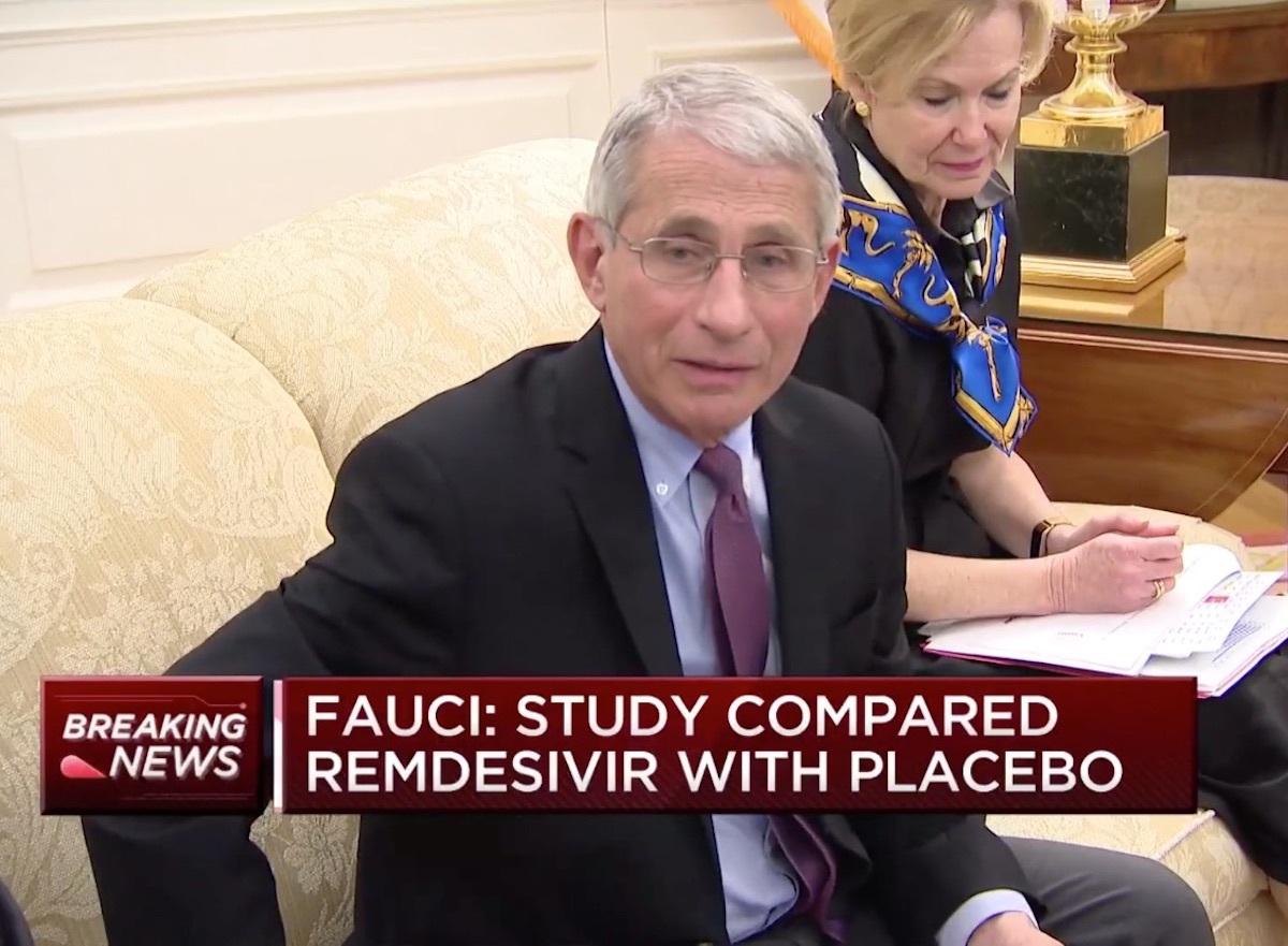 fauci talks about remdesivir in interview on april 29