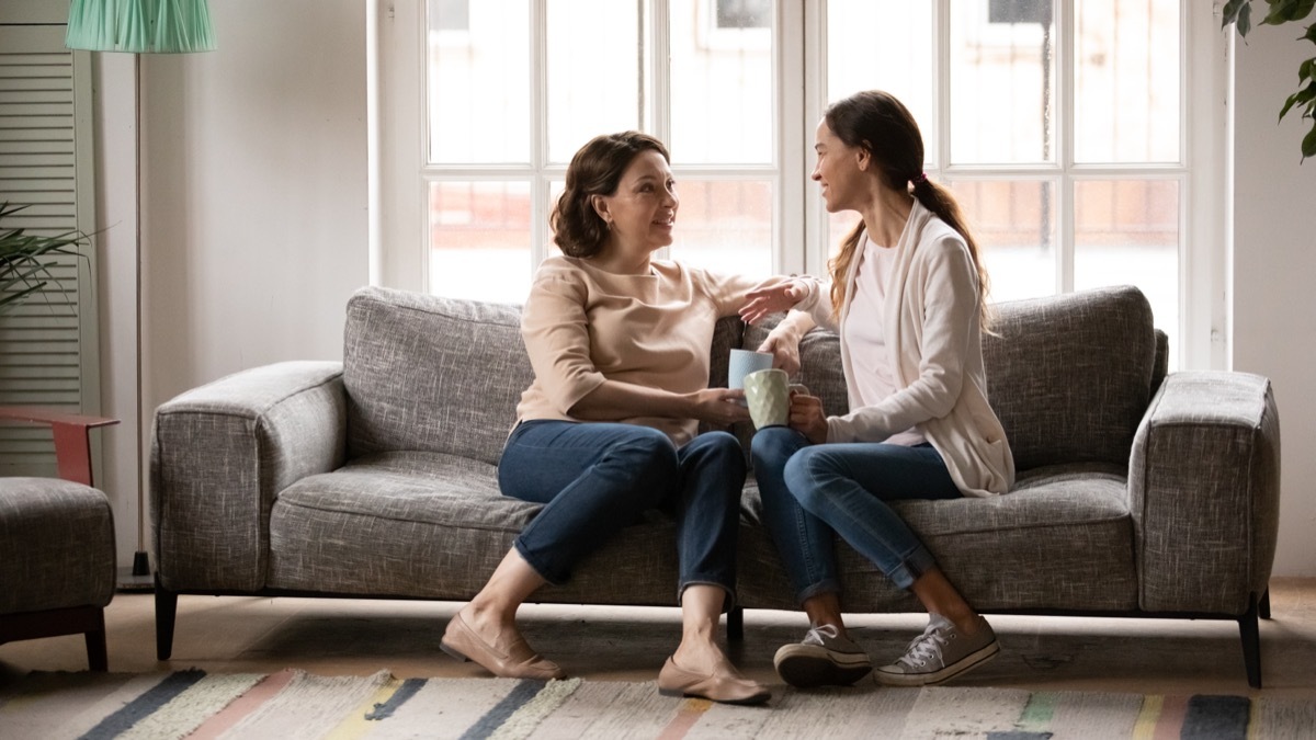 Two Women Talking and Listening to Each Other