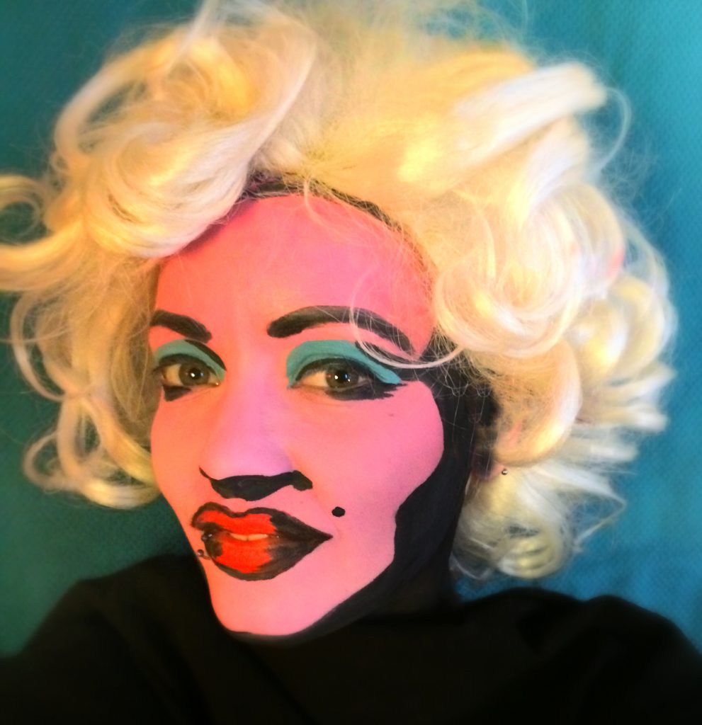 Pop art Monroe  |  11 Creepy and Cool Halloween Makeup Ideas to Try This Year |  HerBeauty