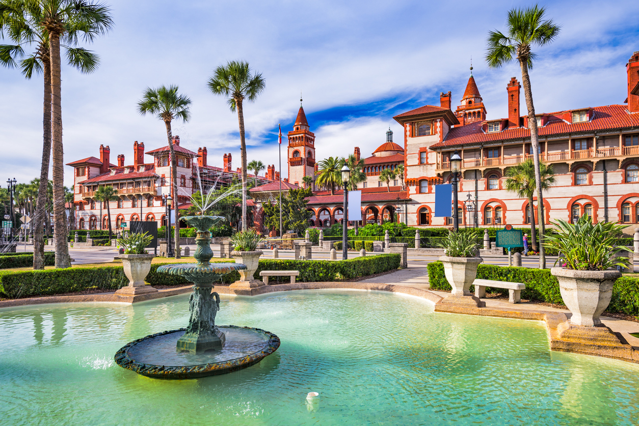 The town square of St. Augustine, Florida