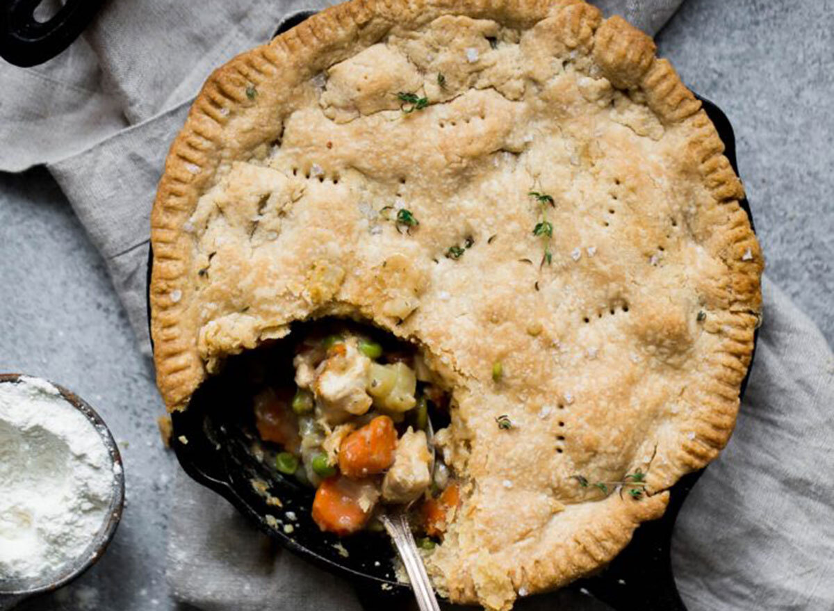 lightened up chicken pot pie