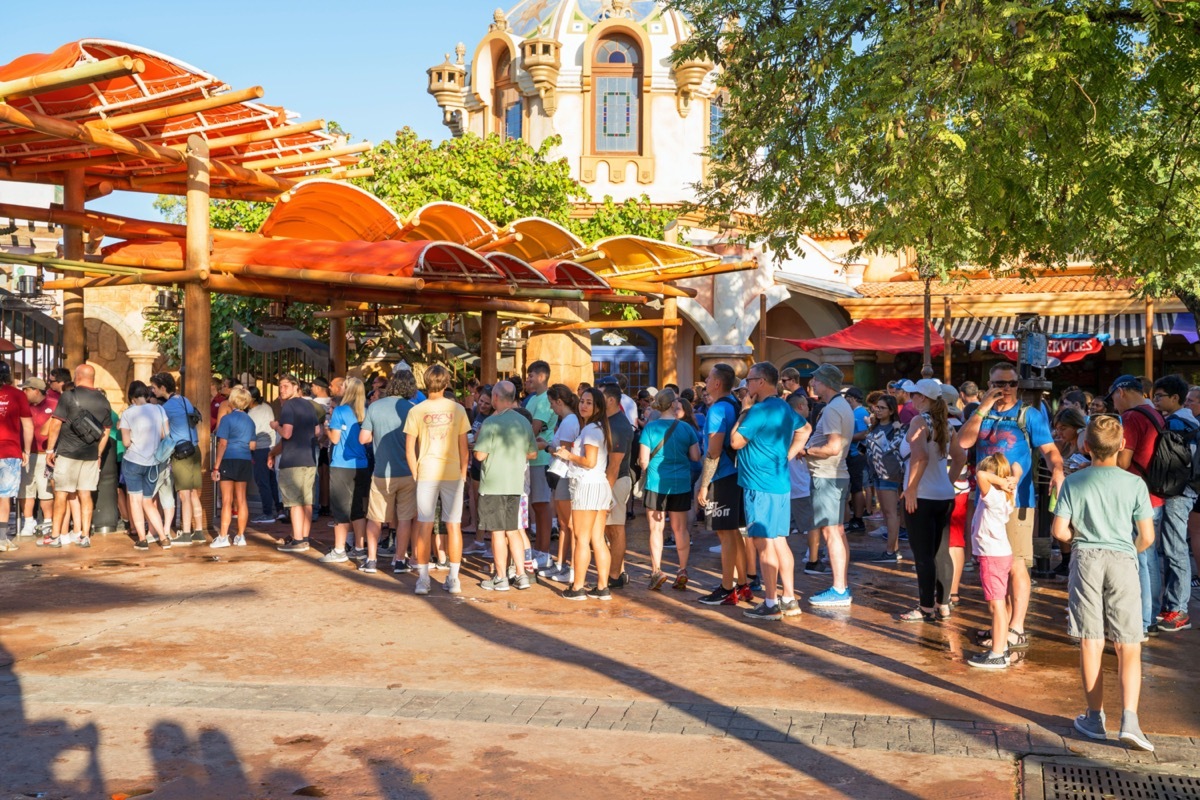 Queue at Universal Studios, Islands of Adventure