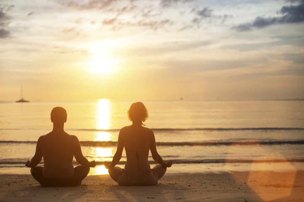 Couple Meditating Mindfulness