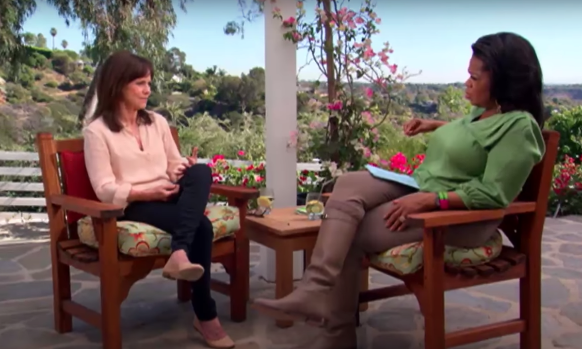 Oprah interviewing Sally Field in 2012