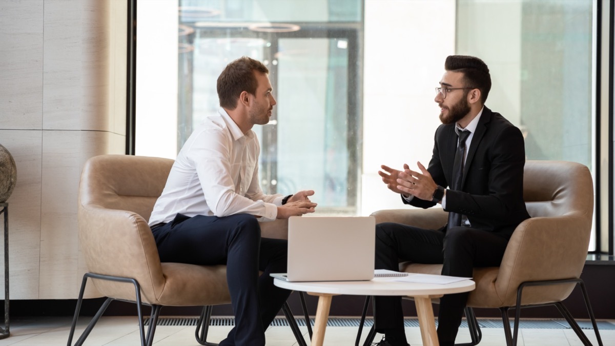 Banker and his client