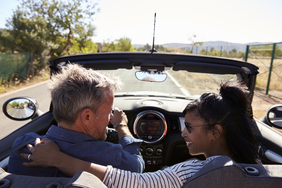 Road trip older couple