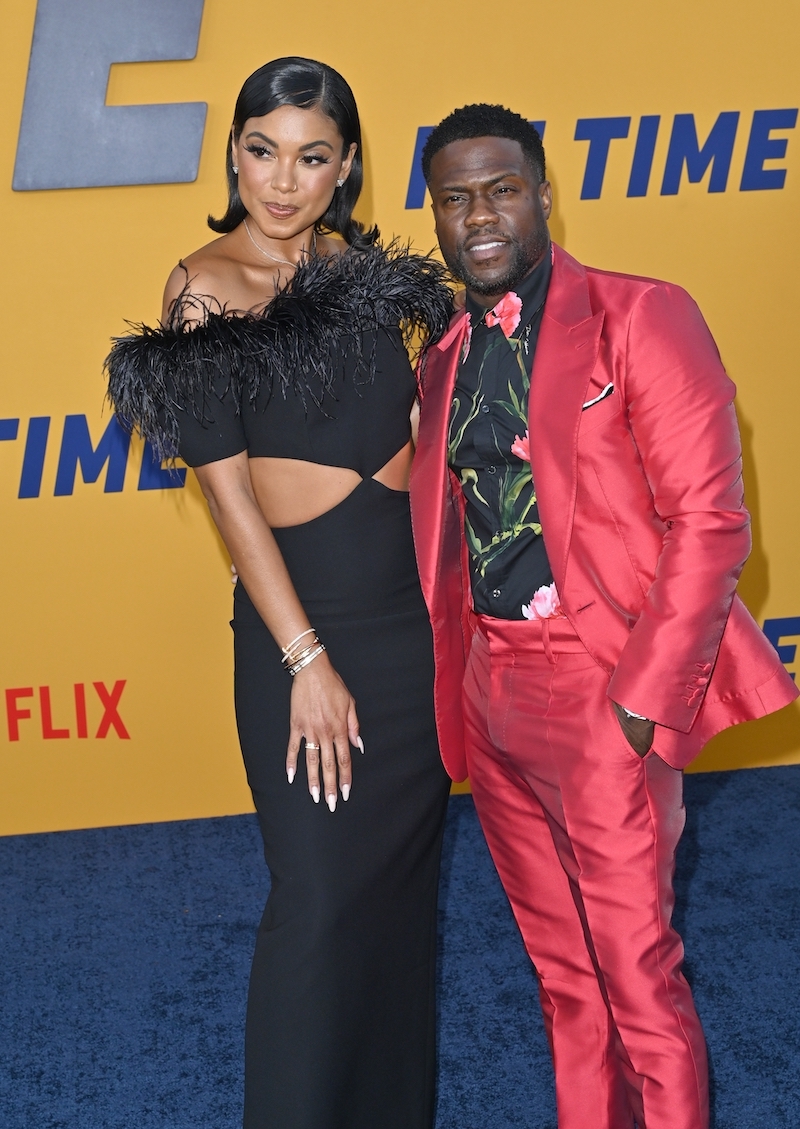 Eniko Hart and Kevin Hart at the premiere of 