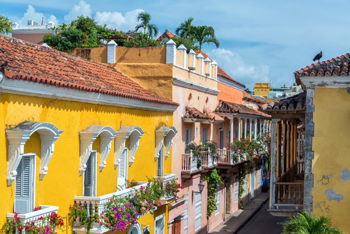 historic row houses in cartagena