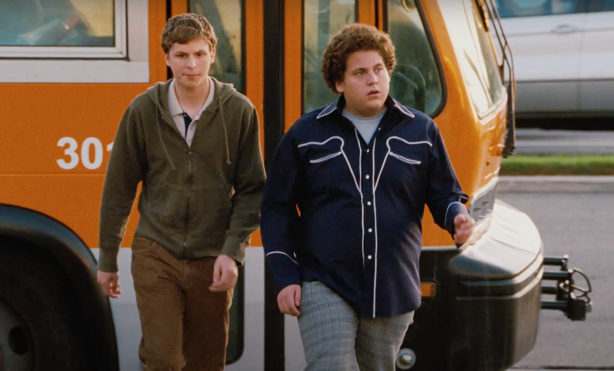 Michael Cera and Jonah Hill in 