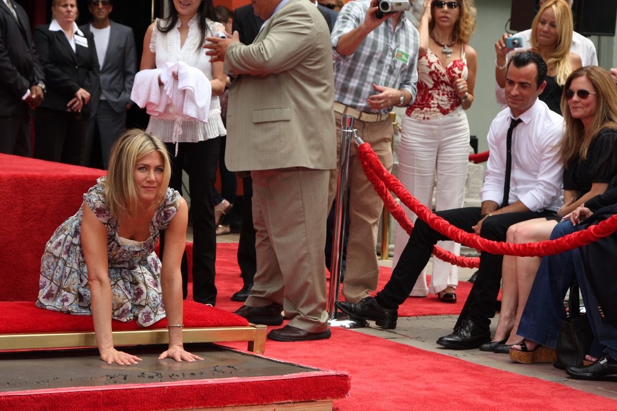 Jennifer Aniston handprint ceremony 2011