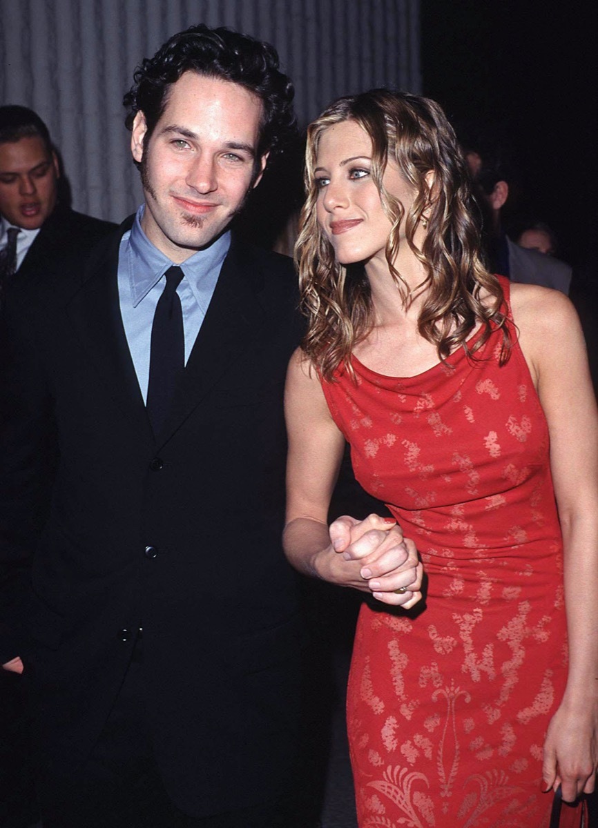 Jennifer Aniston and Paul Rudd in 1998