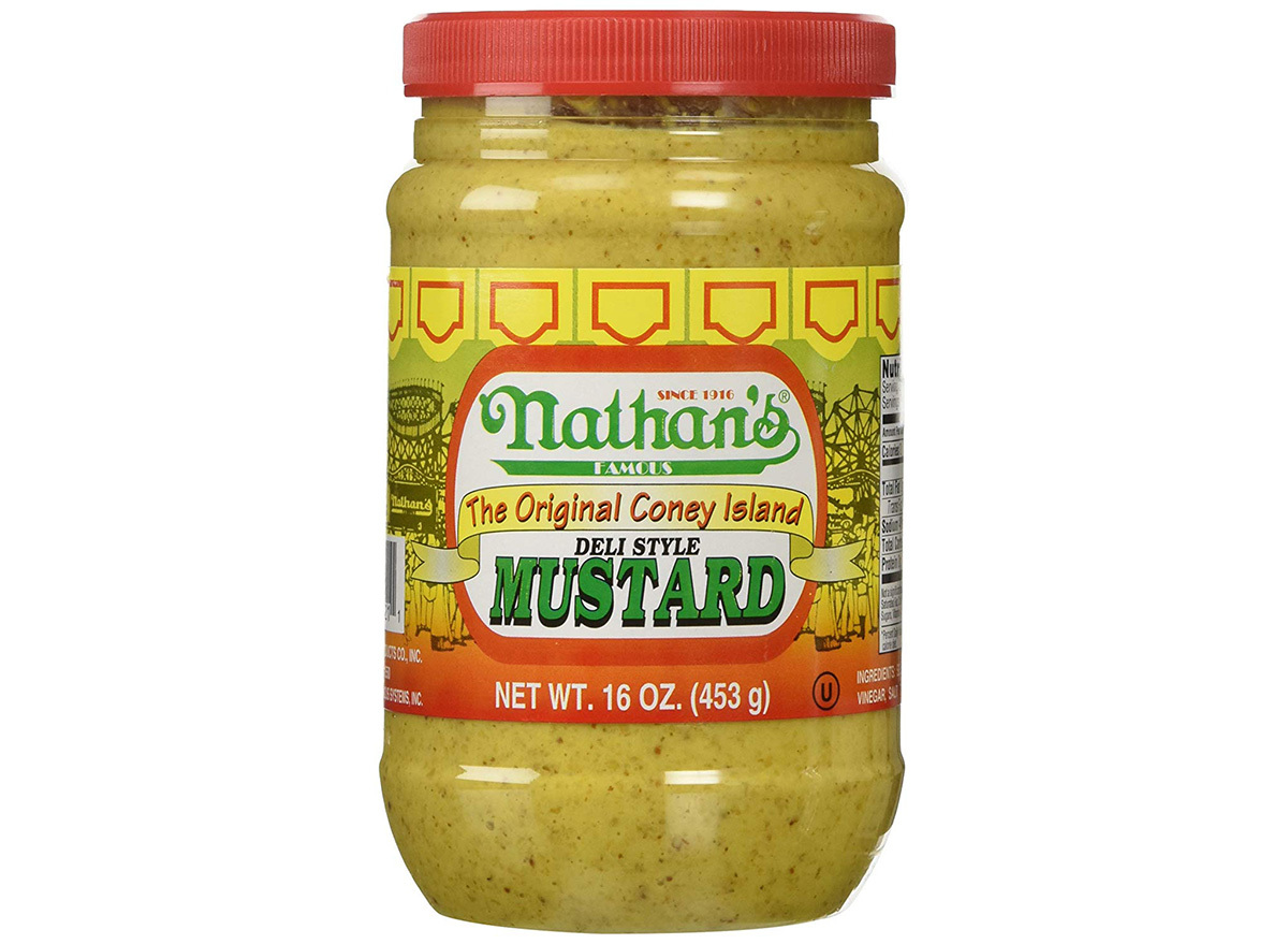 nathans original deli style mustard in jar