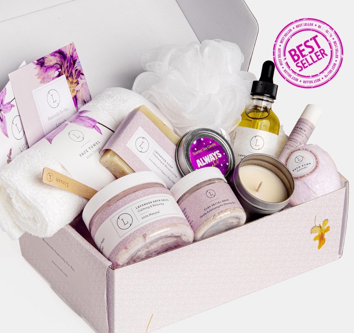 gift box of bath products