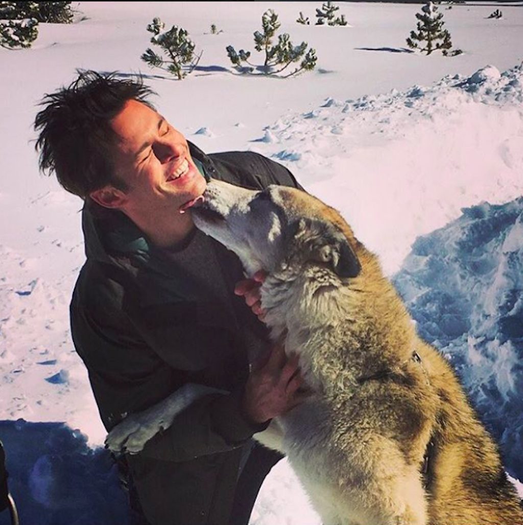 james marsden with dog