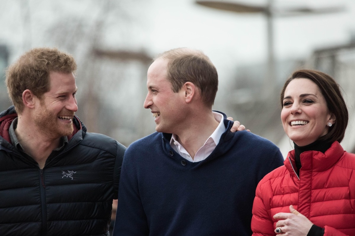 The Duke and Duchess of Cambridge and Prince Harry join a training day at the Queen Elizabeth Olympic Park with the runners taking part in the 2017 London Marathon for Heads Together, the official charity of the year.