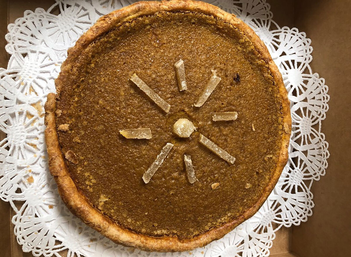 pumpkin custard tart from bantam bread in connecticut