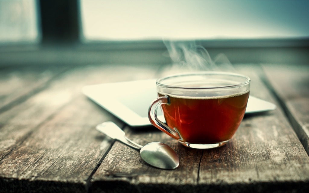 reduce stress by drinking tea