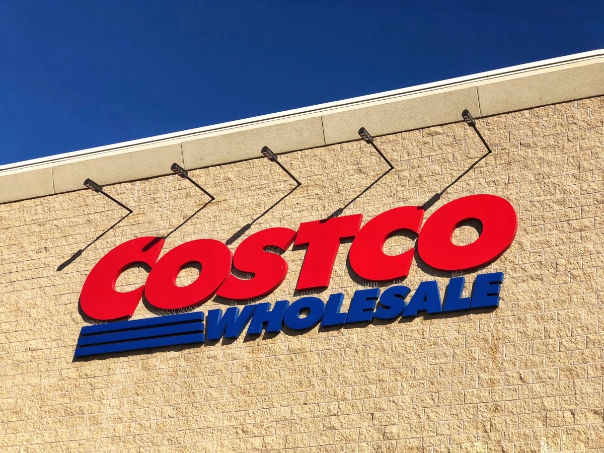 costco wholesale logo on store