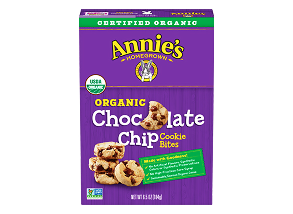 Annie's organic chocolate chip cookie bites