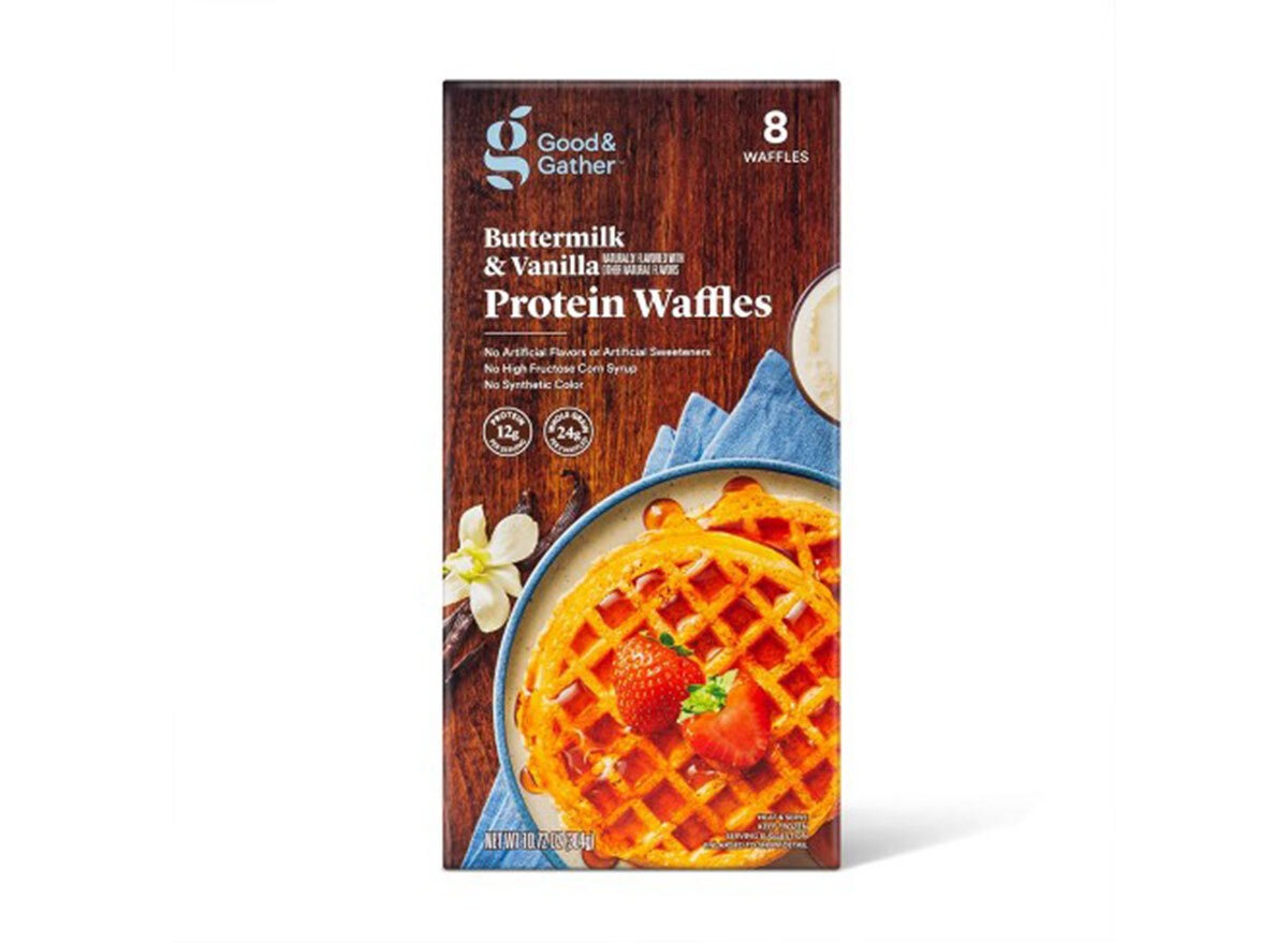 good gather buttermilk vanilla frozen protein waffles