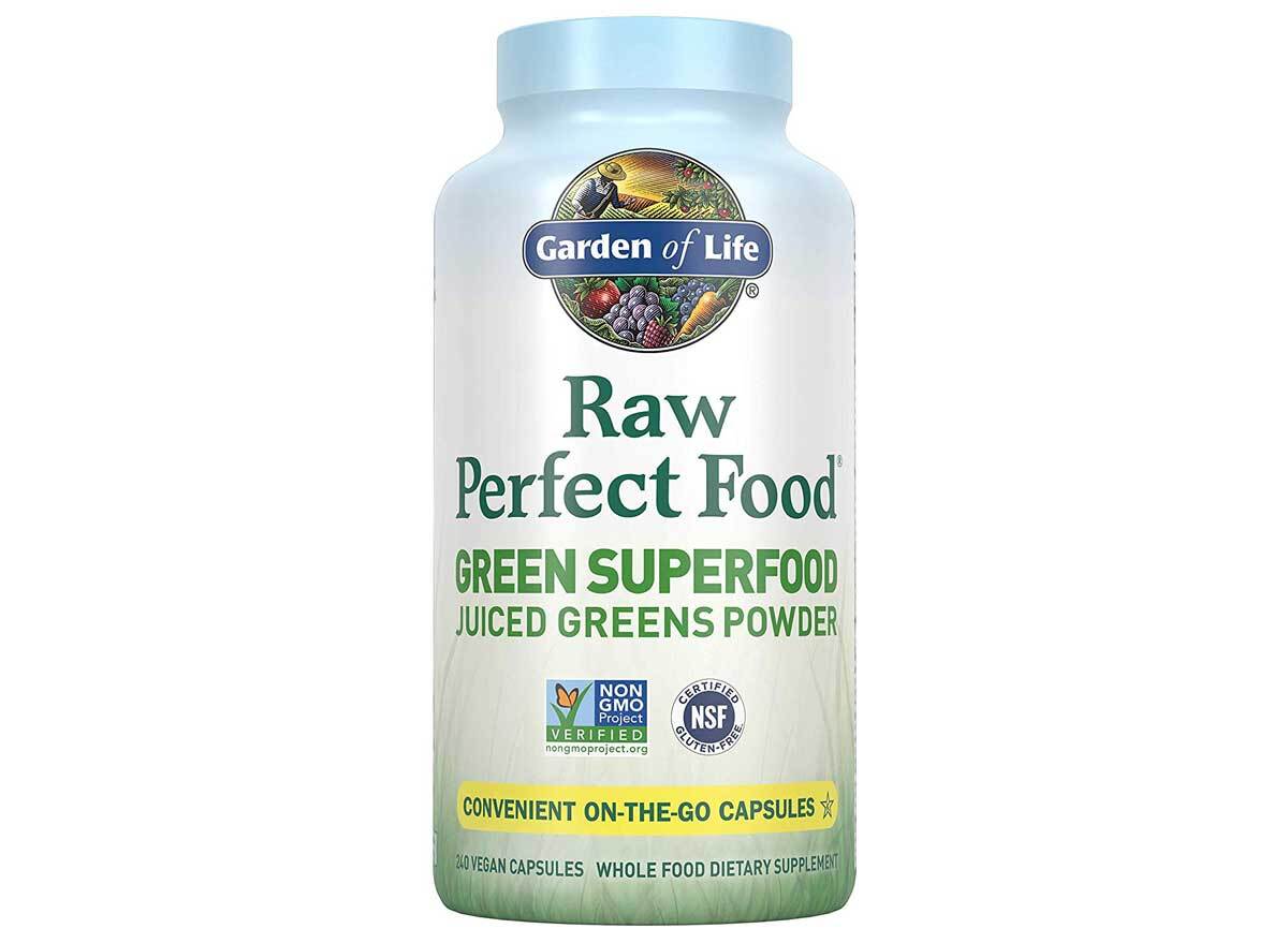 Garden of life perfect food green superfood juiced greens powder capsule