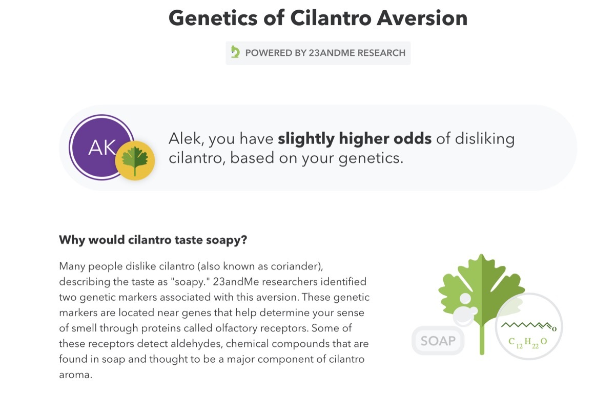 23andme test results