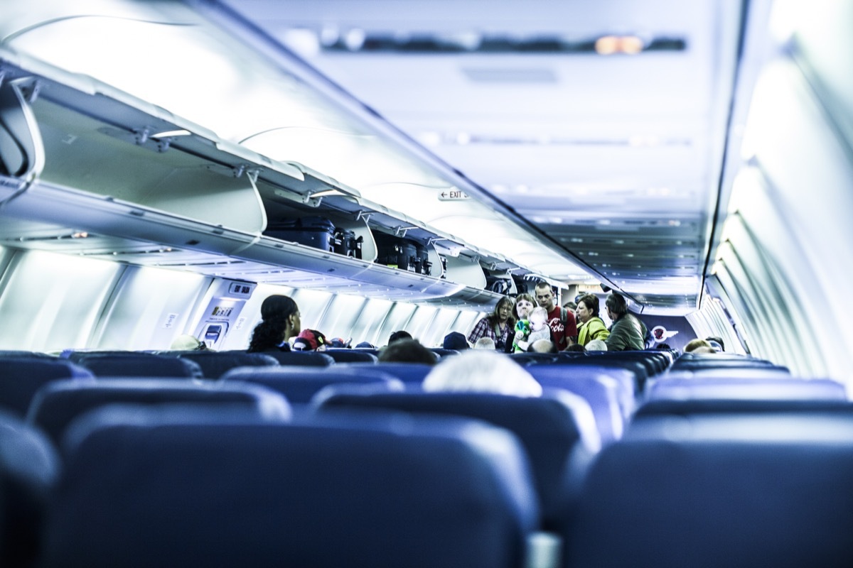 Passengers boarding a Southwest Airlines Boeing 737-800