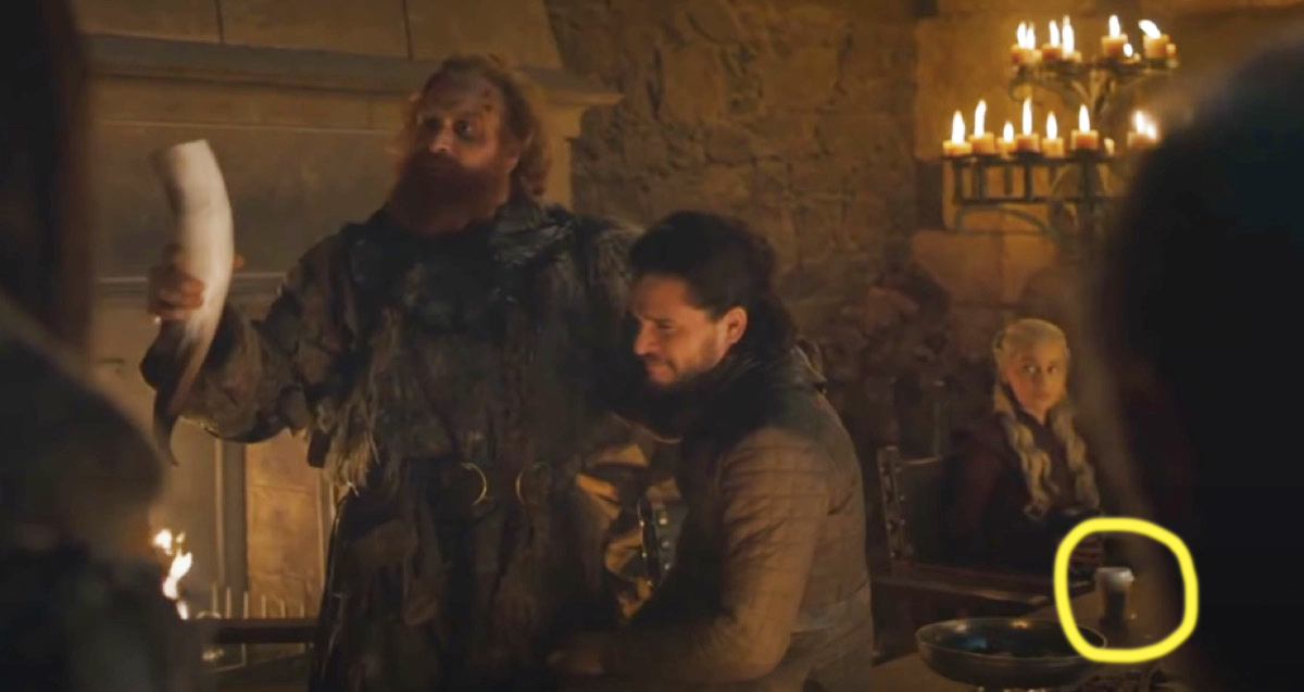 game of thrones starbucks cup blooper