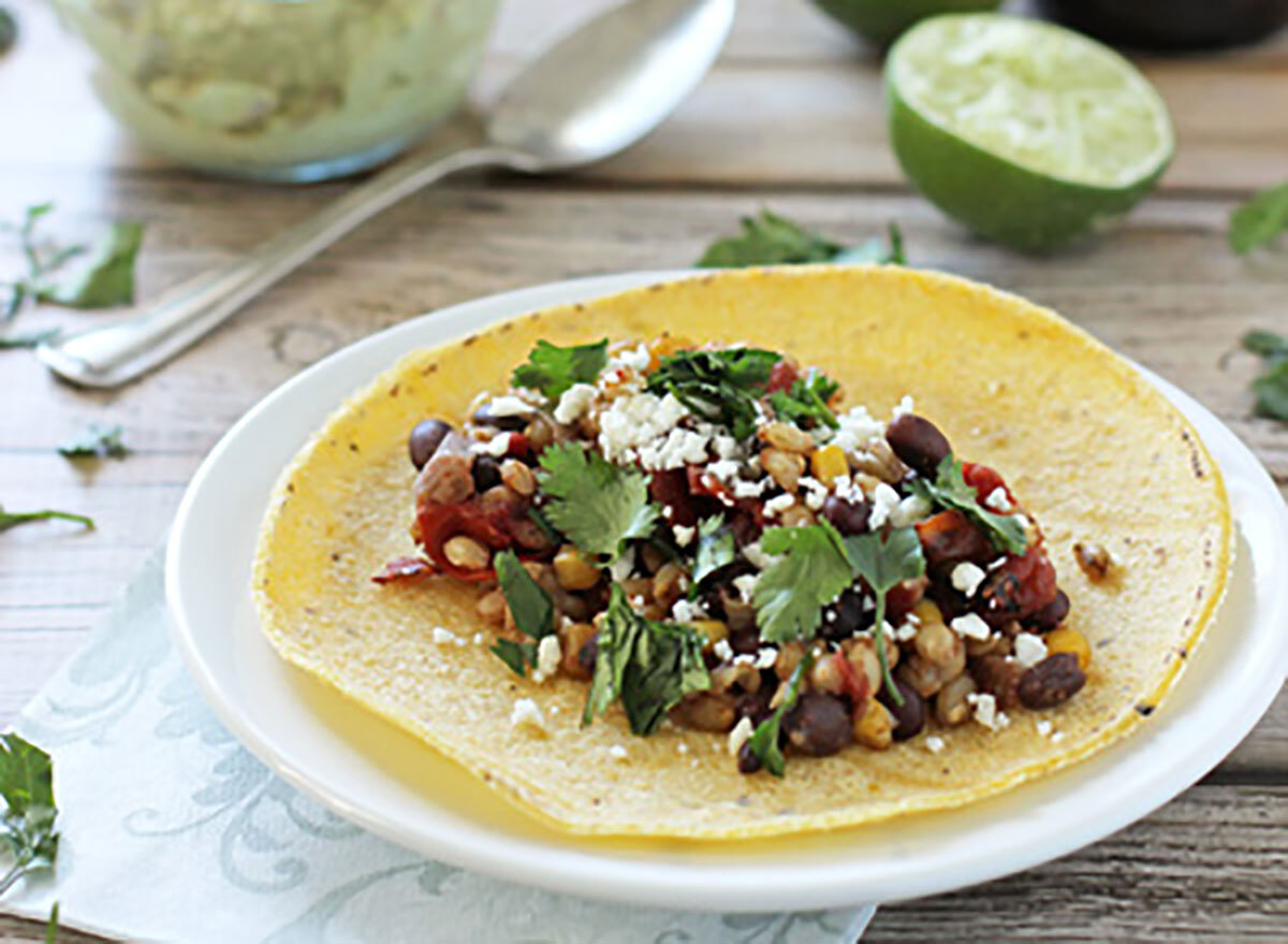 barley bean taco made in crock pot