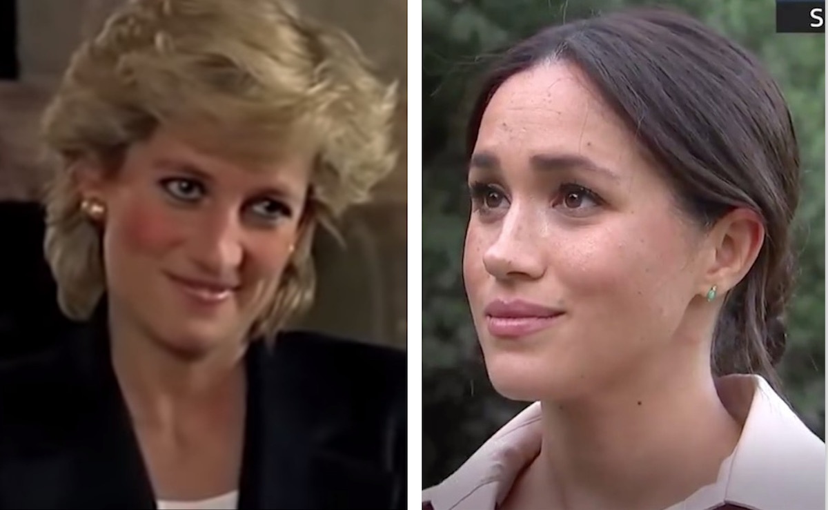 Princess Diana and Meghan Markle