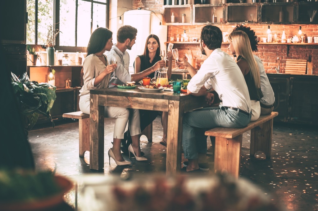 Couples dining together. Amazing Dinner Parties