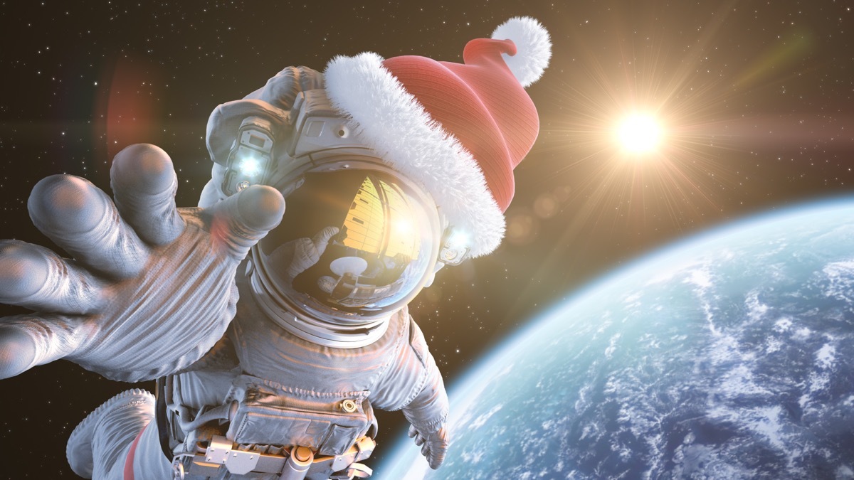 astronaut santa