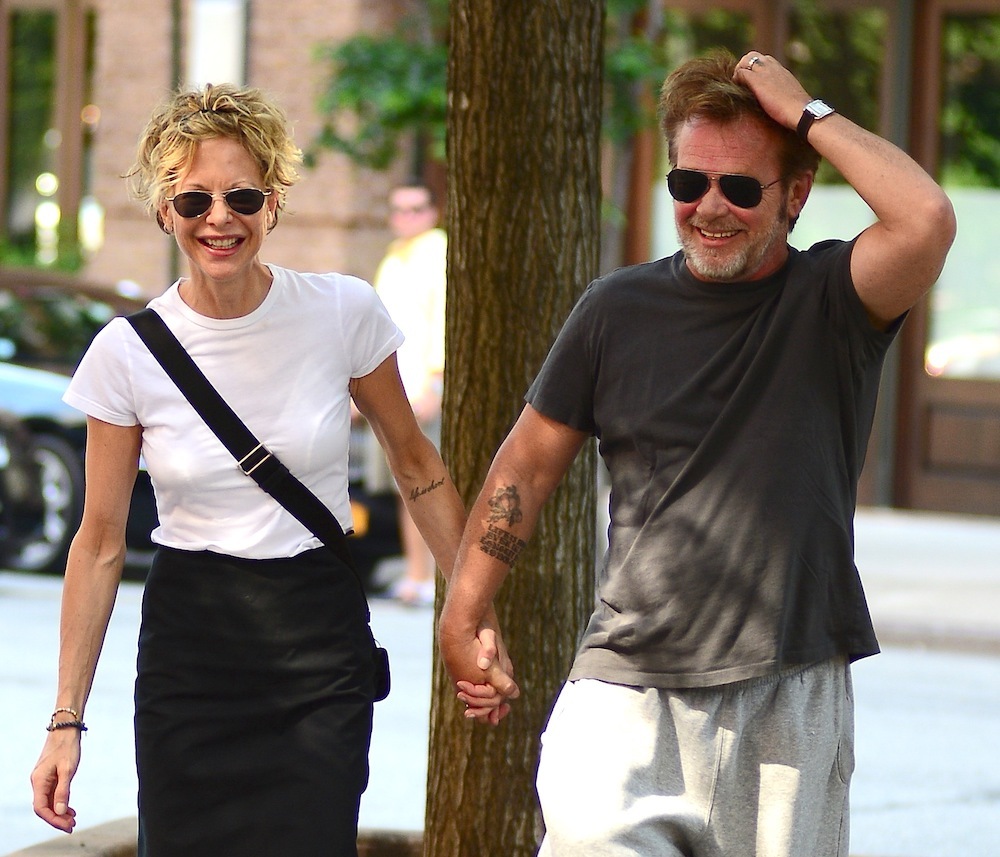 Meg Ryan and John Mellencamp in New York City in 2013