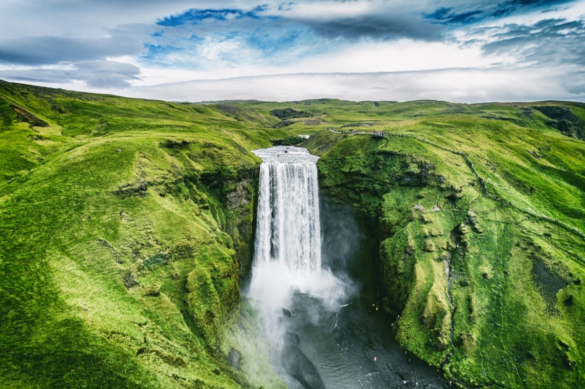 Waterfall in Iceland