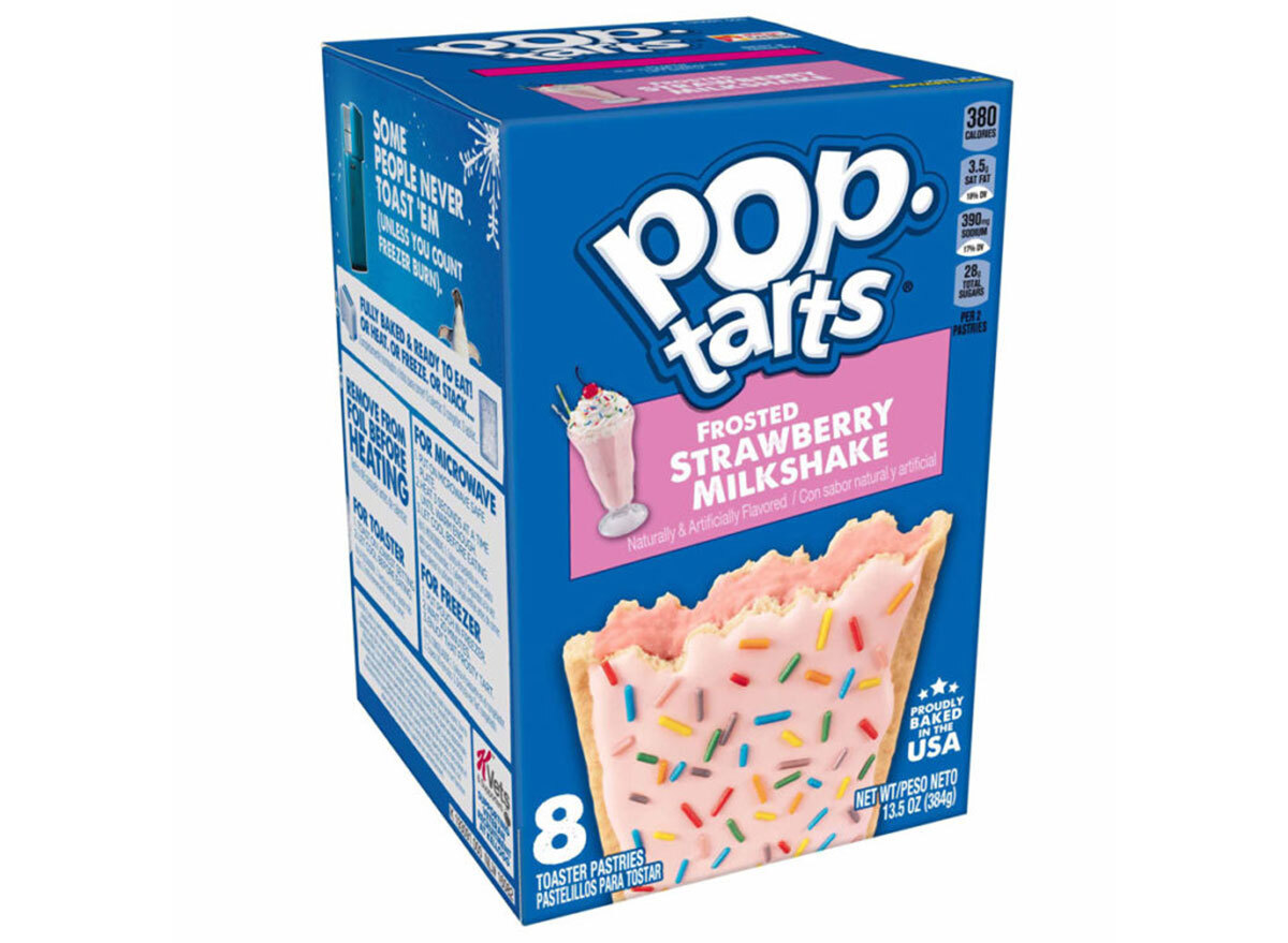 kelloggs pop tarts frosted strawberry milkshake